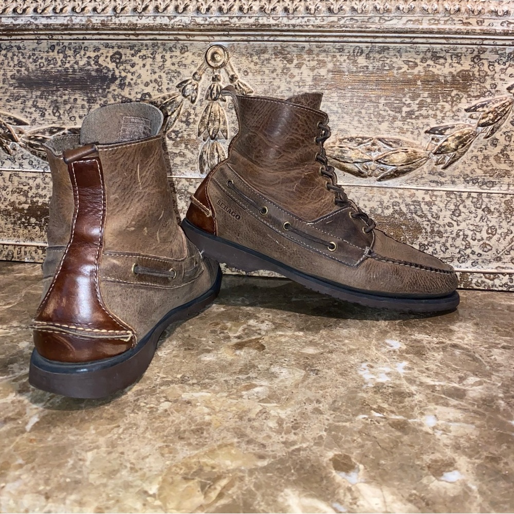 Sebago Leather Hi-Top Boots